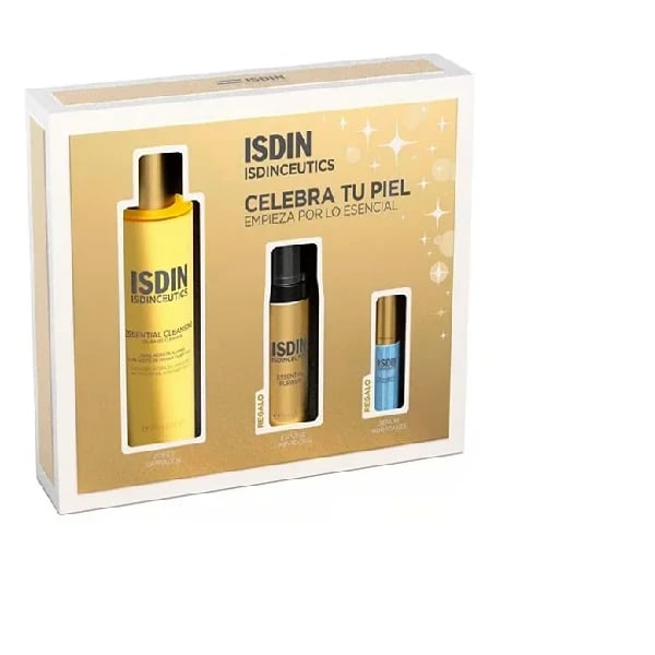 Isdinceut Pack Cleansing Rout Natal 25 (Essential Cleansing 200ml + Essential Purifier Foam 30ml + Hyaluronic Concentrate 5ml)