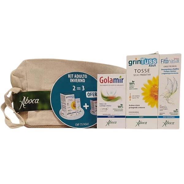 Aboca Kit Inverno Adulto: Grintuss Xp. + Fitonasal + Golamir Spr.