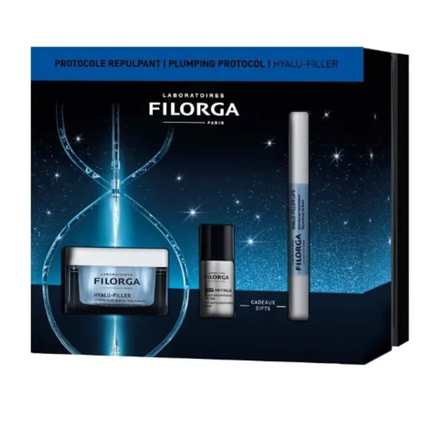 Filorga Hyalu-Filler Coffret Hyalu Filler creme 50 ml + Oferta NCEF Revitalize sérum 5 ml + Oferta Hyalu Filler bálsamo labial 4g