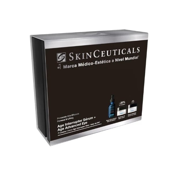 Skinceut Coffret <mark>F</mark>irmeza & Lifting Age Interrupter Sérum 30 ml + Age Advanced Olhos 15 ml + Oferta Age Advanced creme global 15 ml