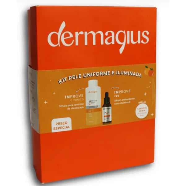 Dermagius Coffret Pele Unif. Ilum. (Impruve C Tónico 120ml + Impruve C20 Serum 15ml)