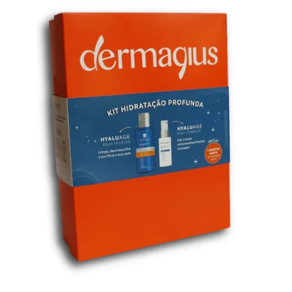Dermagius Coffret Hidratação Profunda (Hyaluage Água Micelar 120ml + Hyaluage Poly Complex Gel-Cr 30g)