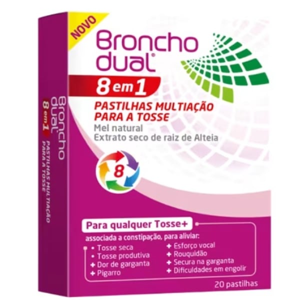Bronchodual 8 em 1 Pastilhas X 20
