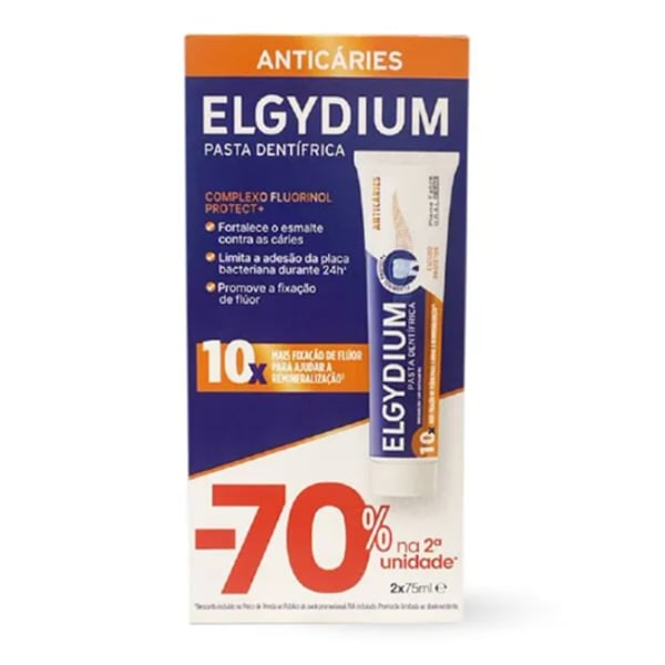Elgydium Duo Past Dent Prevenção Caries -70% na 2ª unidade