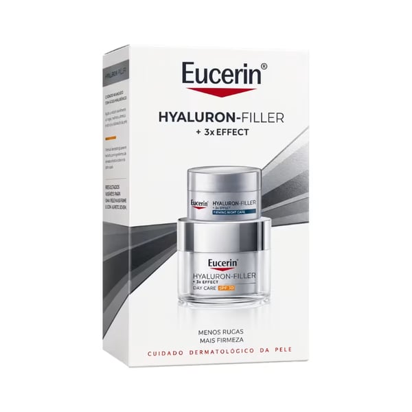 Eucerin Coffret Hyaluron Filler 3 Effct Creme SPF30 + Oferta Hyaluron Filler Creme Noite 20 ml
