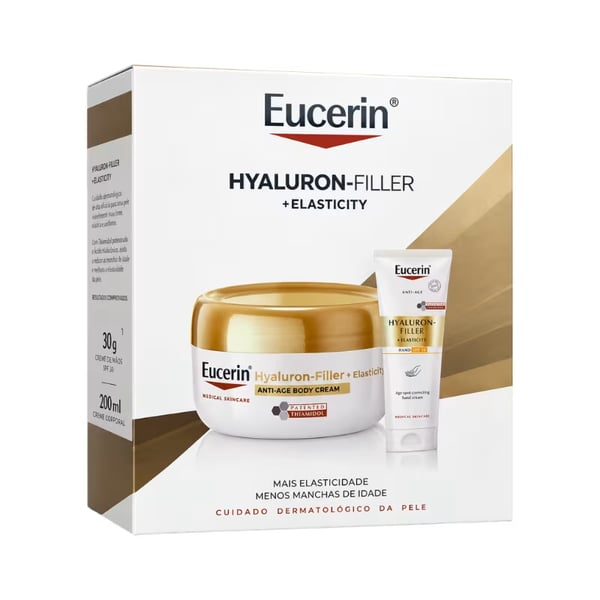 Eucerin Coffret Hyaluron Filler Creme Corpo 200 ml + Hyaluron Filler Creme Mãos 75 ml