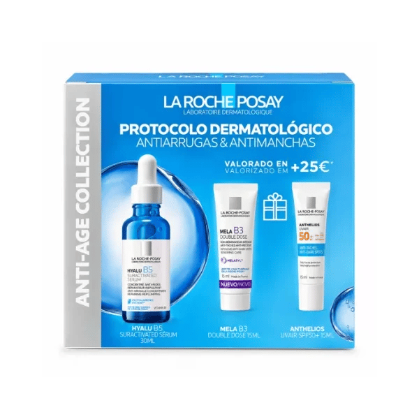 LRPosay Hyalu B5 Suract Ser Coff Xmas26 Oferta Mela B3 15 ml +Anthelios 50+ 15 ml