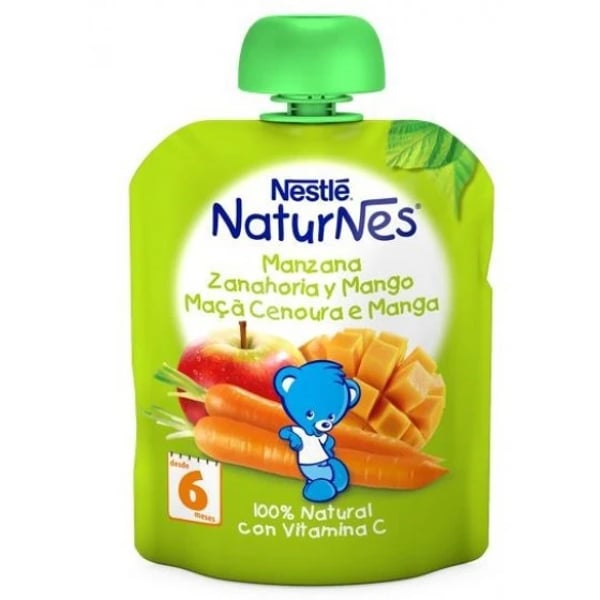 Nestlé Naturnes Maça Cenoura Manga 90 g 6M