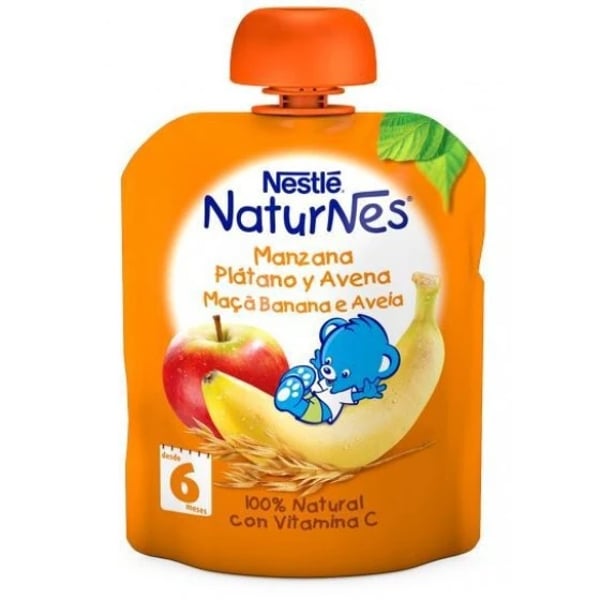 Nestlé Naturnes Maçã Banana Aveia 90 g 6M