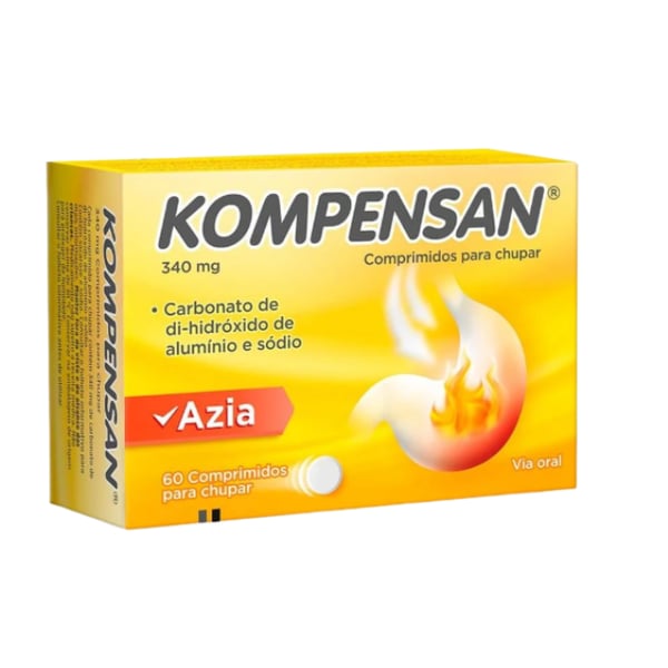 Kompensan, 340 mg x 60 Comprimidos Mastigáveis