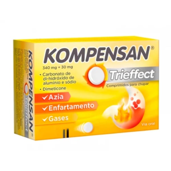 Kompensan Trieffect 340 mg + 30 mg Blister 60 Comprimidos Chupar