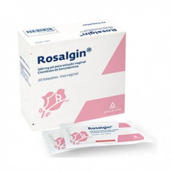 Rosalgin 500 mg x 20 Saquetas Granulado Solução Vaginal