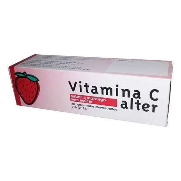 Vitamina C Alter Morango, 1000 mg x 20 comp eferv