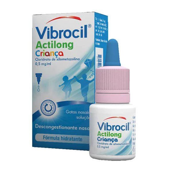 Vibrocil Actilong 0,5 mg/ml Solução Nasal Conta-Gotas 10 ml