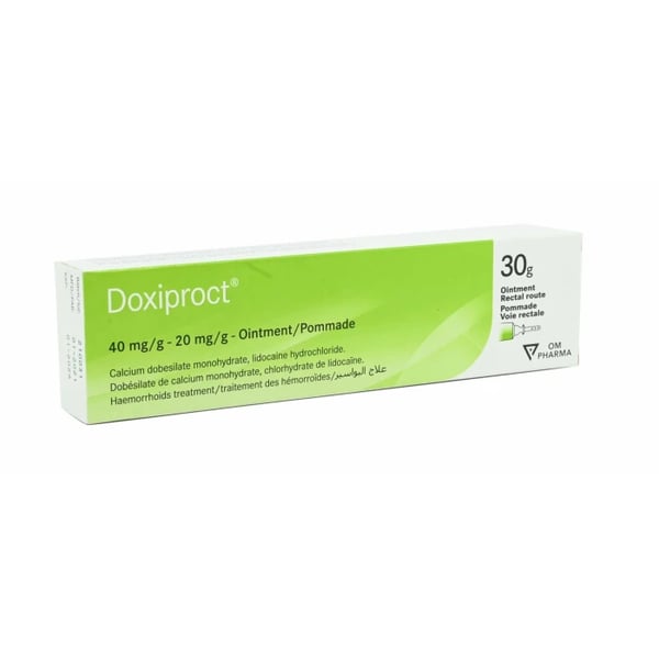 Doxiproct 40/20 mg/g 30 g pomada rectal com aplicador