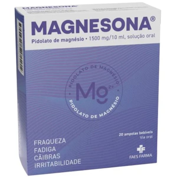 Magnesona 1500 mg/10 ml x 20 Ampolas Solução Oral