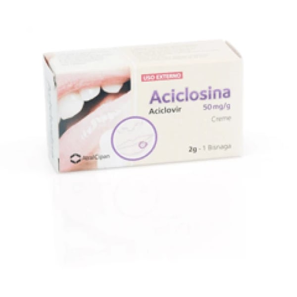 Aciclosina, 50 mg/g-2 g x 1 Creme bisnaga