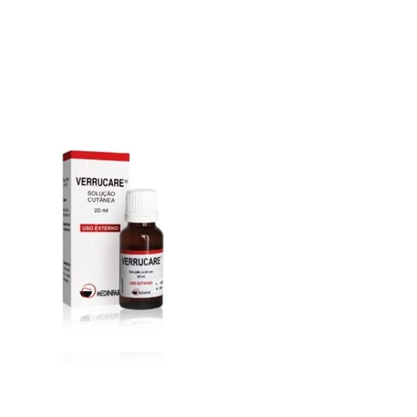Verrucare 5 mg/ml + 100 mg/ml Frasco Solução Cutânea 20 ml 