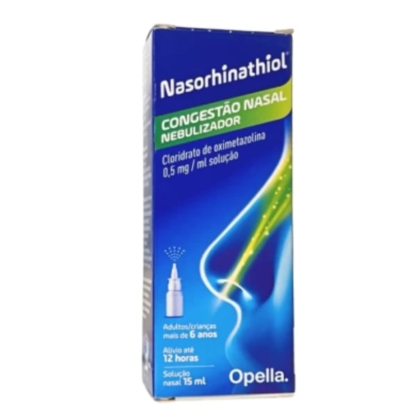 Nasorhinathiol, 0,5 mg/ml Solução Pulverização Nasal