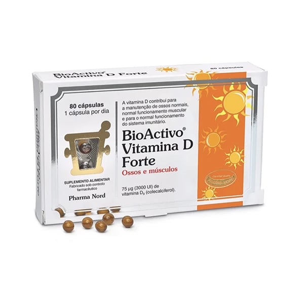 Bioactivo Vitamina D Forte 80 Cápsulas