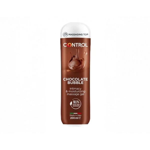 Control Gel Massagem Lubrificante Bubble Chocolate 200 ml
