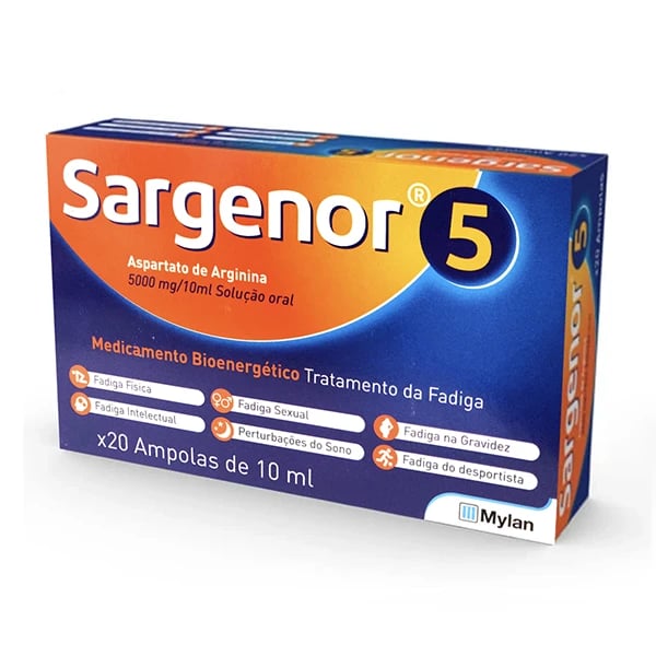 Sargenor 5 5000 mg/10 ml x 20 Ampolas Bebíveis