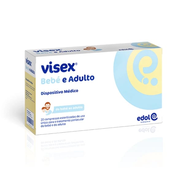 Visex Bebe E Adulto Compressa Estéril Periocular x 20