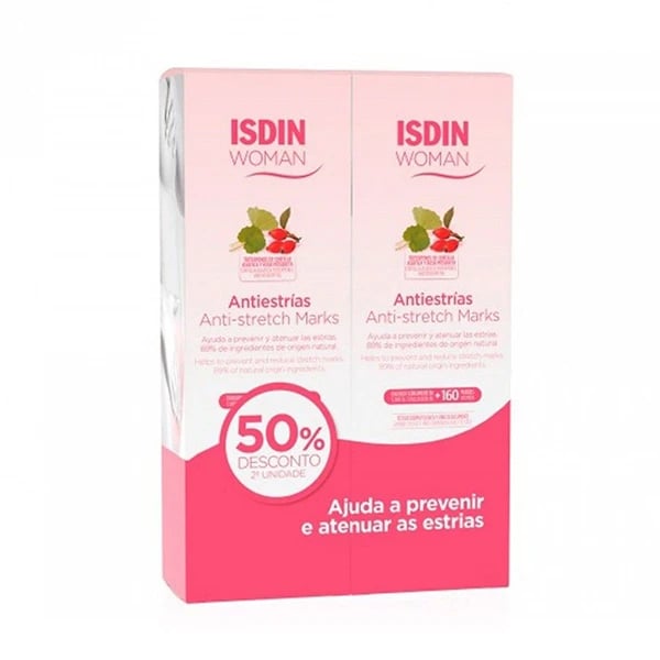 Isdin Woman Isdin Duo Creme Corpo Estrias 2 x 250 ml com Desconto de 50% na 2ª Embalagem